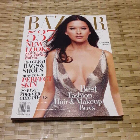 Harper's Bazaar October 2003 Featuring Catherine Zeta Jones - Picture 1 of 12